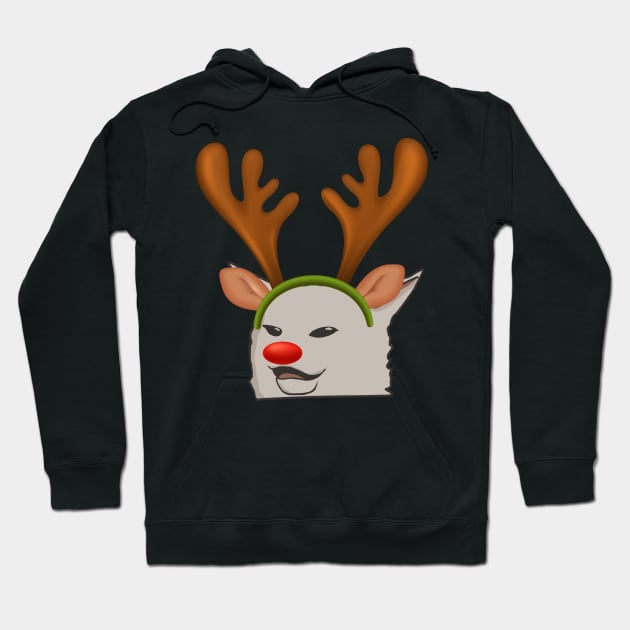 Woman Yelling At A Cat (Christmas edition) Hoodie by Amelia Emmie